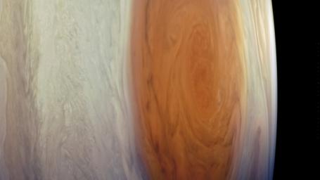 NASA's Juno spacecraft captured this detailed look at Jupiter's most recognizable feature, the Great Red Spot.