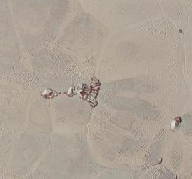 High-resolution images of Pluto taken by NASA's New Horizons spacecraft just before closest approach on July 14, 2015, are the sharpest images to date of Pluto's varied terrain-revealing details down to scales of 270 meters.