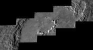 Hokusai crater's rays extend across much of the planet, but its interior is spectacular in its own right. This series of oblique images from NASAs MESSENGER shows the central peaks, beautiful terraces, and frozen sea of impact melt on the crater floor. 