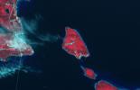 NASA's Terra spacecraft shows Mackinac Island, Michigan, a small island off the northern coast of Lake Huron.